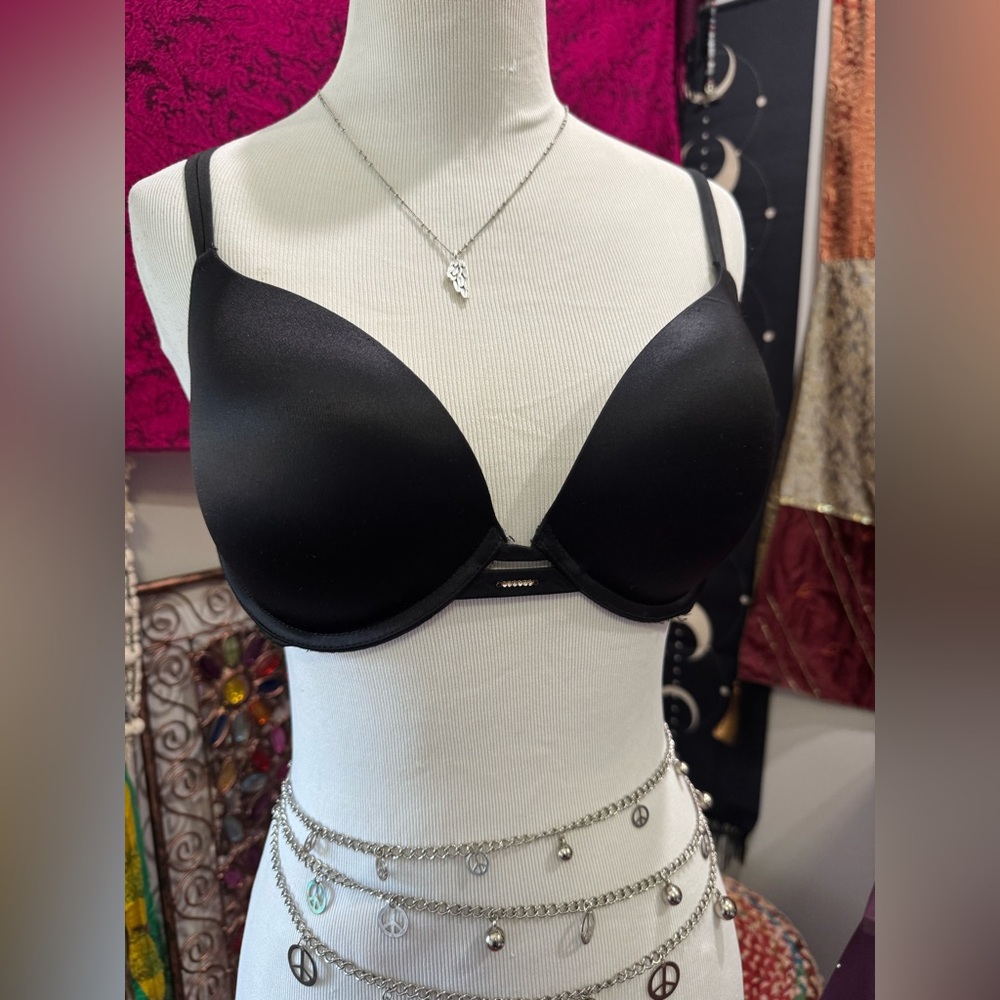 BOGO (2 Pack) Victoria Secret Elegant Black Women's Bra 34 D